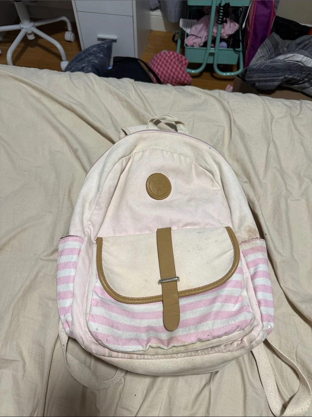 pink backpack